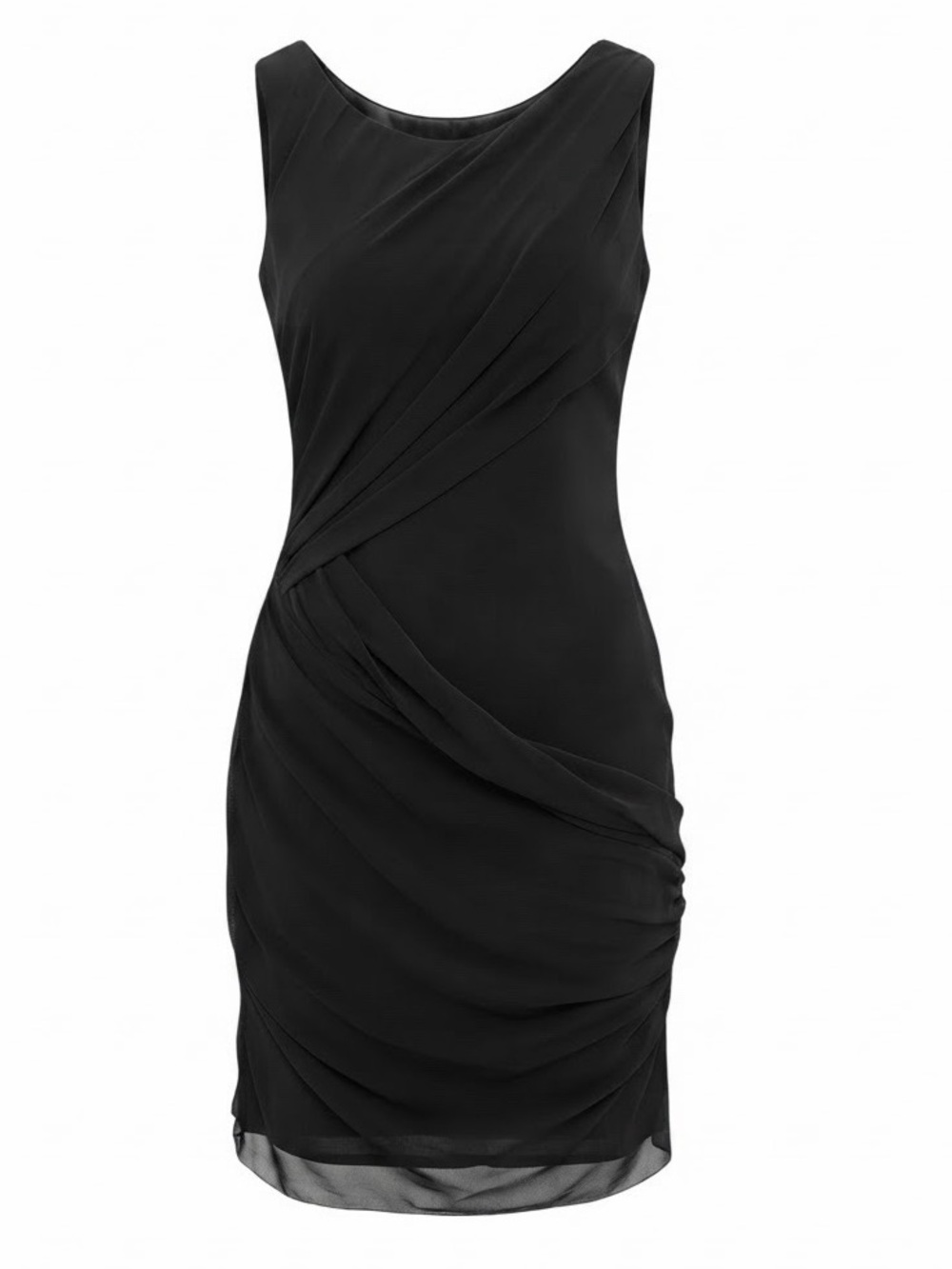 Alice + Olivia by Stacey Bendet Sleeveless Draped Chiffon Mini Dress- NWT